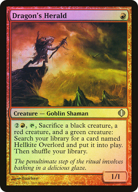 Dragon's Herald\nShards of Alara\nSingle\nMagic The Gathering