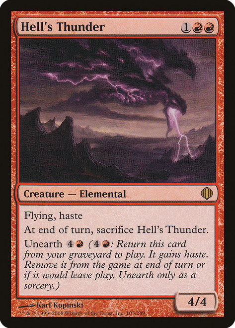 Hell's Thunder\nShards of Alara\nSingle\nMagic The Gathering