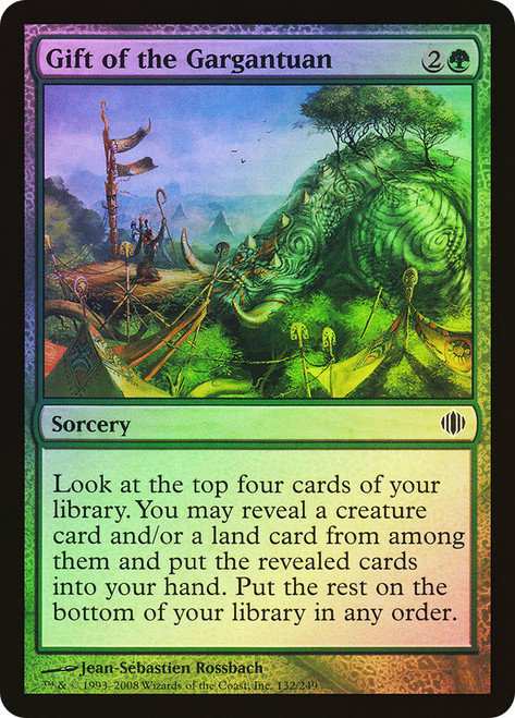 Gift of the Gargantuan\nShards of Alara\nSingle\nMagic The Gathering
