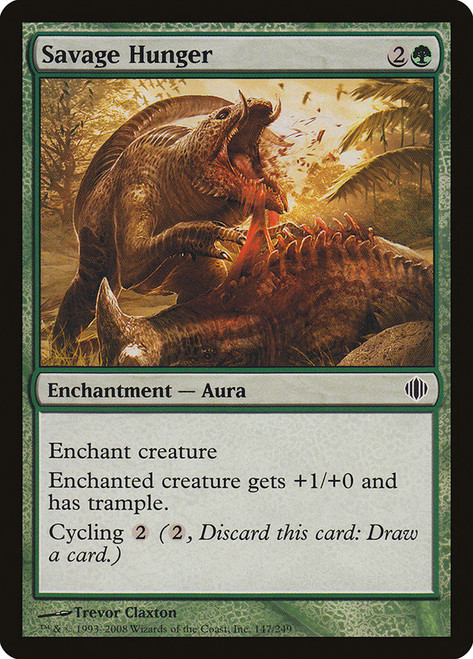 Savage Hunger\nShards of Alara\nSingle\nMagic The Gathering