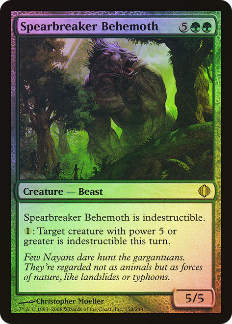 Spearbreaker Behemoth\nShards of Alara\nSingle\nMagic The Gathering