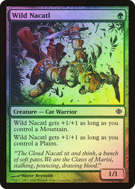 Wild Nacatl\nShards of Alara\nSingle\nMagic The Gathering