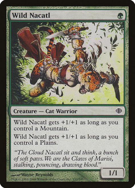 Wild Nacatl\nShards of Alara\nSingle\nMagic The Gathering