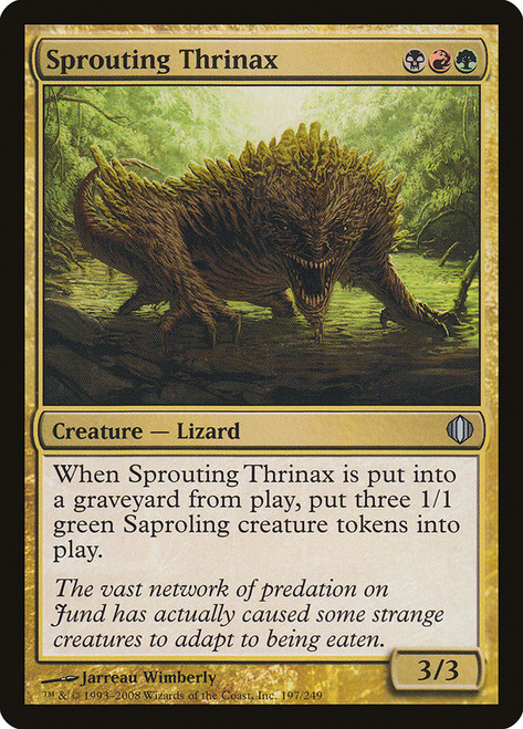 Sprouting Thrinax\nShards of Alara\nSingle\nMagic The Gathering