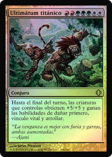 Titanic Ultimatum
Shards of Alara (Foil) - Spanish
Single
Magic The Gathering