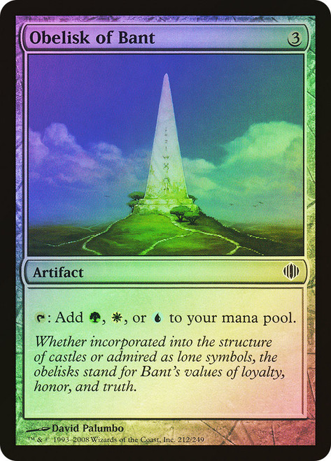 Obelisk of Bant\nShards of Alara\nSingle\nMagic The Gathering