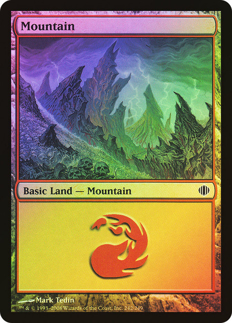 Mountain (#242)\nShards of Alara\nSingle\nMagic The Gathering