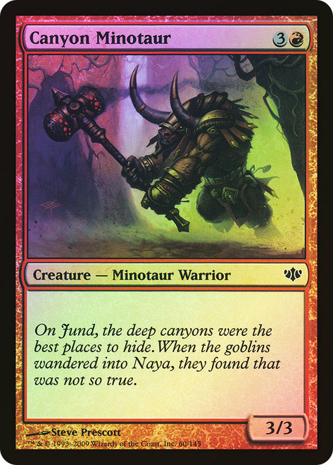 Canyon Minotaur\nConflux\nSingle\nMagic The Gathering