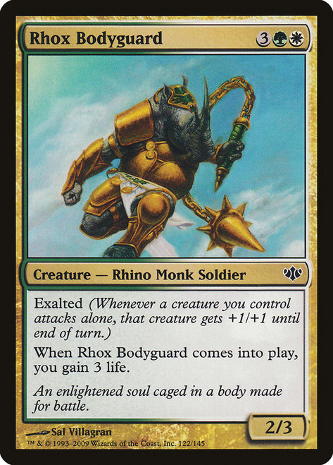 Rhox Bodyguard\nConflux\nSingle\nMagic The Gathering