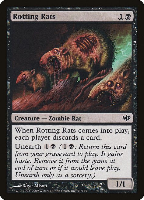 Rotting Rats\nConflux\nSingle\nMagic The Gathering