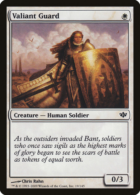Valiant Guard\nConflux\nSingle\nMagic The Gathering