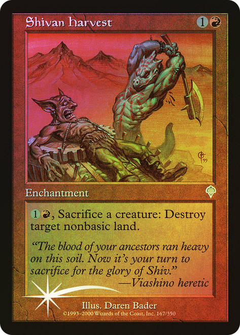 Shivan Harvest\nInvasion\nSingle\nMagic The Gathering