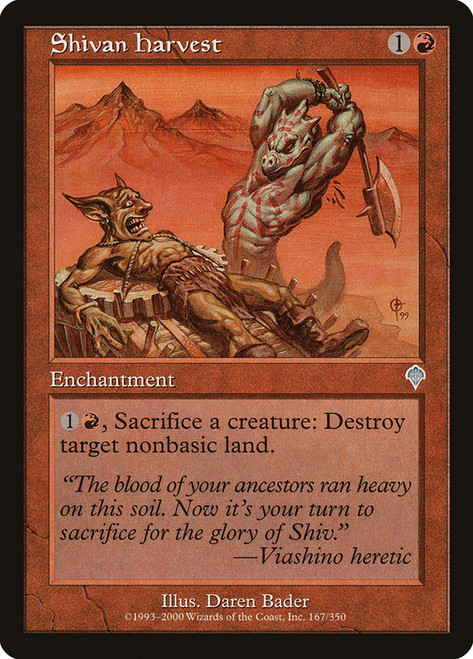 Shivan Harvest\nInvasion\nSingle\nMagic The Gathering