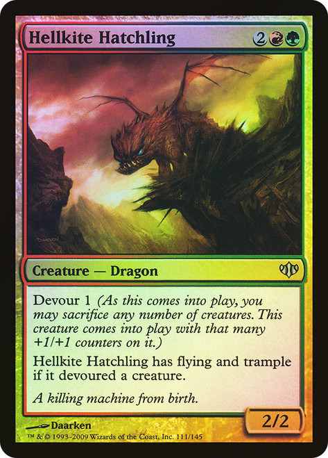 Hellkite Hatchling\nConflux\nSingle\nMagic The Gathering