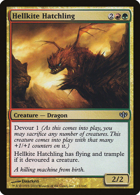 Hellkite Hatchling\nConflux\nSingle\nMagic The Gathering