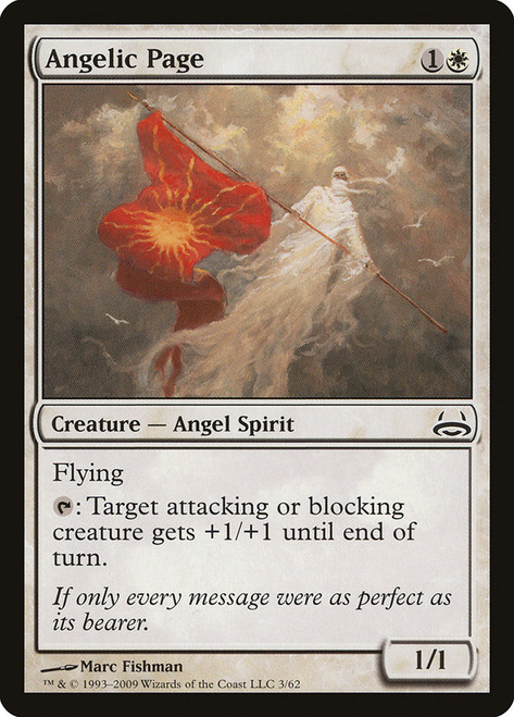 Angelic Page\nDuel Decks: Divine vs. Demonic\nSingle\nMagic The Gathering