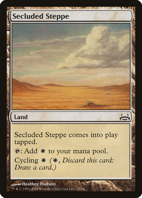 Secluded Steppe\nDuel Decks: Divine vs. Demonic\nSingle\nMagic The Gathering