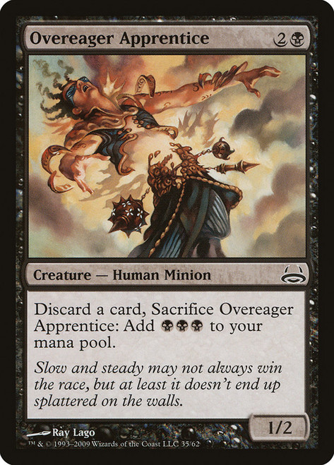 Overeager Apprentice\nDuel Decks: Divine vs. Demonic\nSingle\nMagic The Gathering