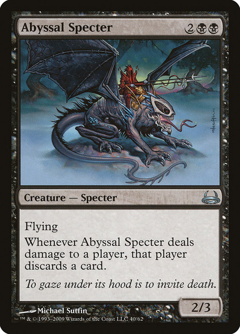 Abyssal Specter\nDuel Decks: Divine vs. Demonic\nSingle\nMagic The Gathering