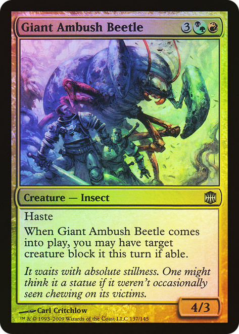 Giant Ambush Beetle\nAlara Reborn\nSingle\nMagic The Gathering