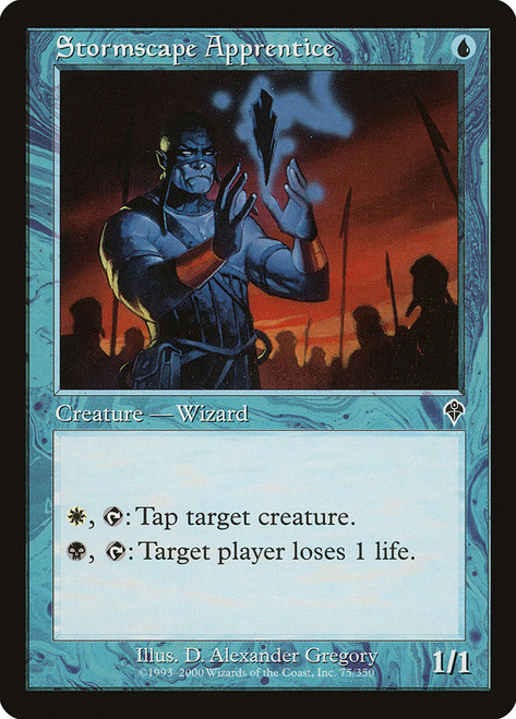 Stormscape Apprentice\nInvasion\nSingle\nMagic The Gathering