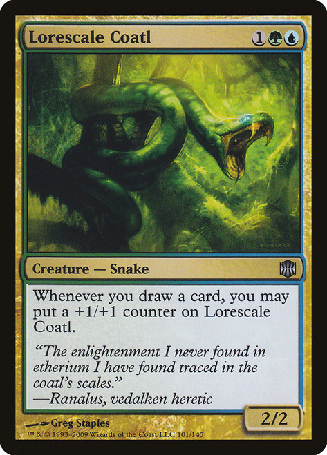 Lorescale Coatl\nAlara Reborn\nSingle\nMagic The Gathering
