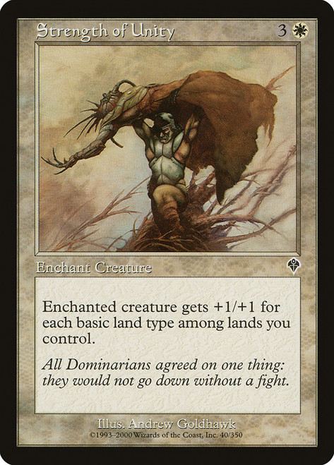 Strength of Unity\nInvasion\nSingle\nMagic The Gathering