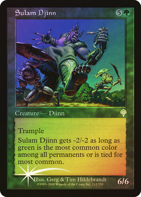 Sulam Djinn\nInvasion\nSingle\nMagic The Gathering