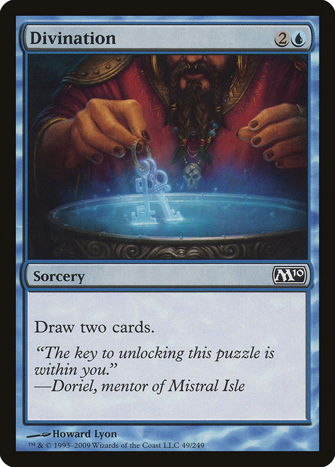 Divination\nMagic 2010 Core Set\nSingle\nMagic The Gathering