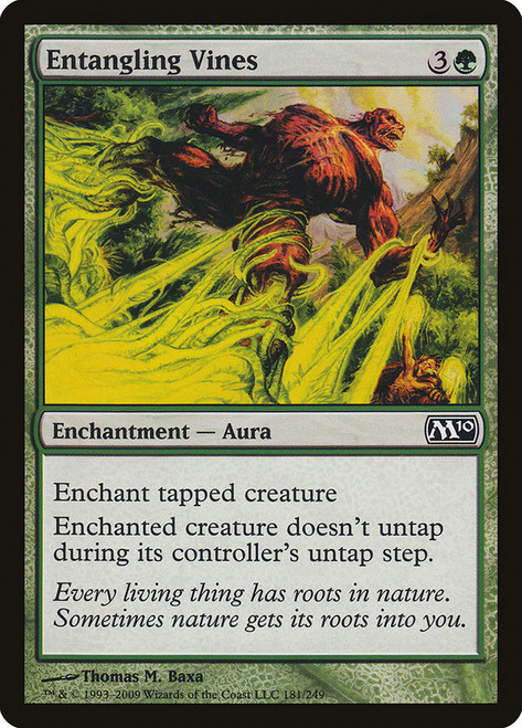 Entangling Vines\nMagic 2010 Core Set\nSingle\nMagic The Gathering