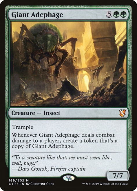 Giant Adephage\nCommander: 2019 Edition\nSingle\nMagic The Gathering