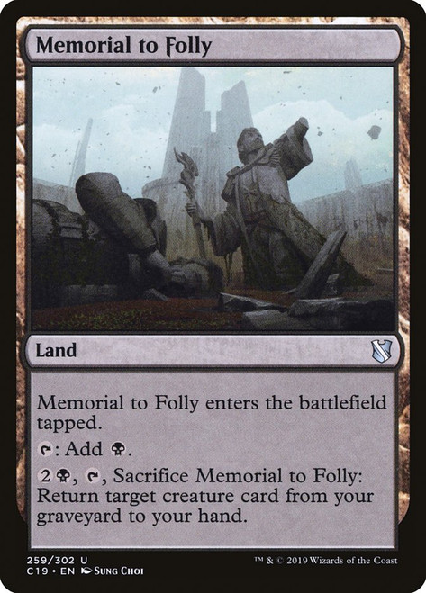 Memorial to Folly\nCommander: 2019 Edition\nSingle\nMagic The Gathering