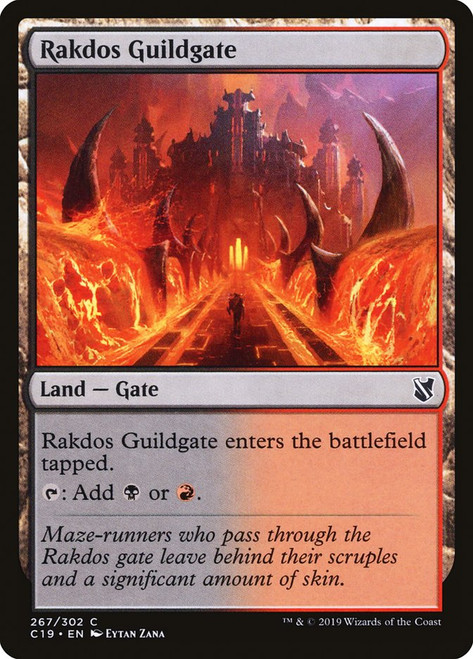 Rakdos Guildgate\nCommander: 2019 Edition\nSingle\nMagic The Gathering