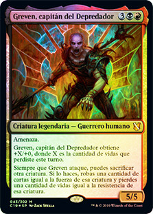 Greven, Predator Captain
Commander: 2019 Edition - Spanish
Single
Magic The Gathering