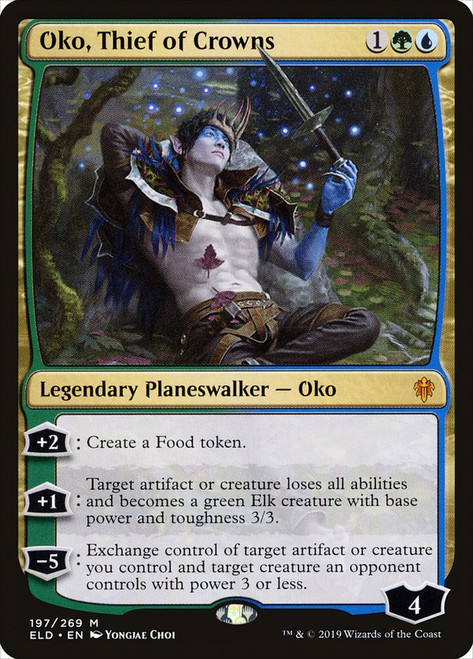 Oko, Thief of Crowns\nThrone of Eldraine\nSingle\nMagic The Gathering