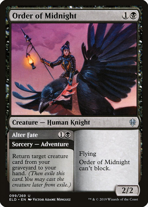 Order of Midnight // Alter Fate\nThrone of Eldraine\nSingle\nMagic The Gathering