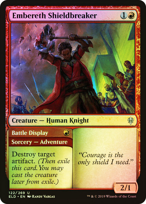 Embereth Shieldbreaker // Battle Display\nThrone of Eldraine\nSingle\nMagic The Gathering