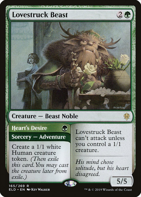 Lovestruck Beast // Heart's Desire\nThrone of Eldraine\nSingle\nMagic The Gathering