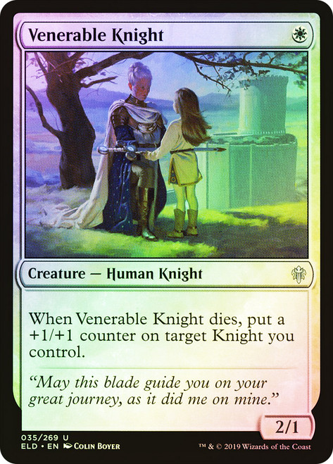 Venerable Knight\nThrone of Eldraine\nSingle\nMagic The Gathering