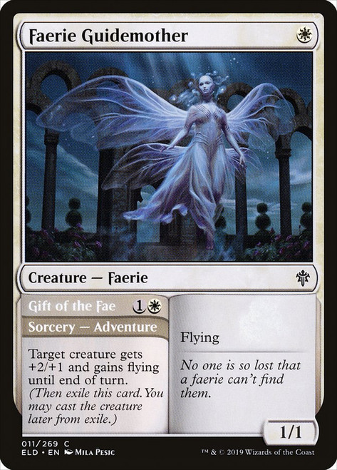 Faerie Guidemother // Gift of the Fae\nThrone of Eldraine\nSingle\nMagic The Gathering