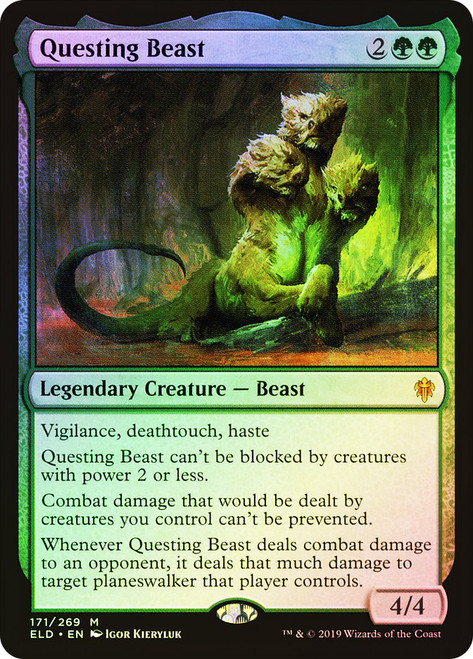 Questing Beast\nThrone of Eldraine\nSingle\nMagic The Gathering