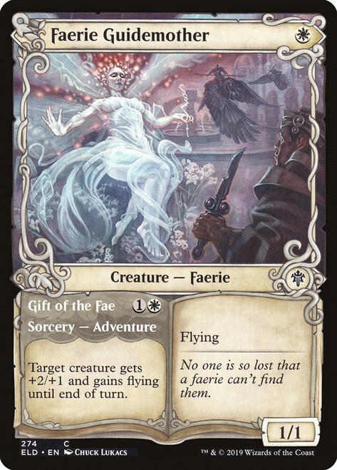 Faerie Guidemother // Gift of the Fae (Showcase)\nThrone of Eldraine - Variants\nSingle\nMagic The Gathering