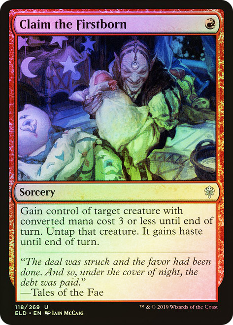 Claim the Firstborn\nThrone of Eldraine\nSingle\nMagic The Gathering