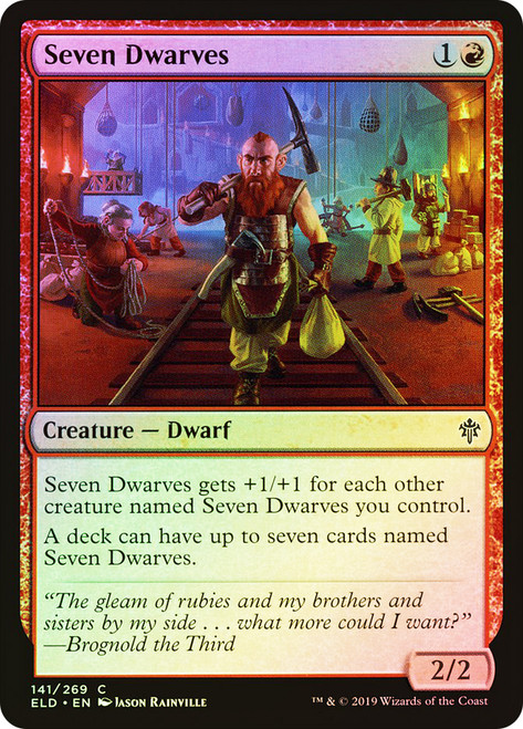 Seven Dwarves\nThrone of Eldraine\nSingle\nMagic The Gathering