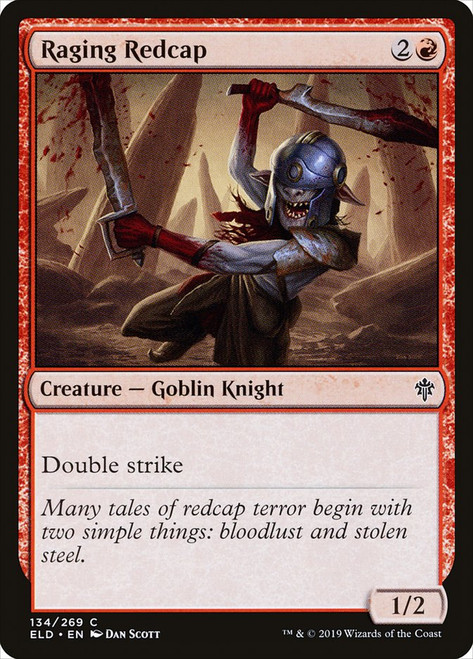 Raging Redcap\nThrone of Eldraine\nSingle\nMagic The Gathering