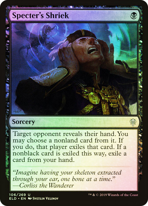 Specter's Shriek\nThrone of Eldraine\nSingle\nMagic The Gathering