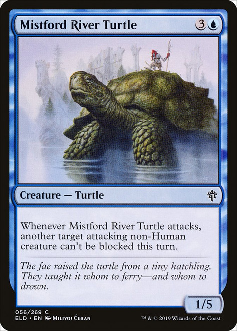 Mistford River Turtle\nThrone of Eldraine\nSingle\nMagic The Gathering
