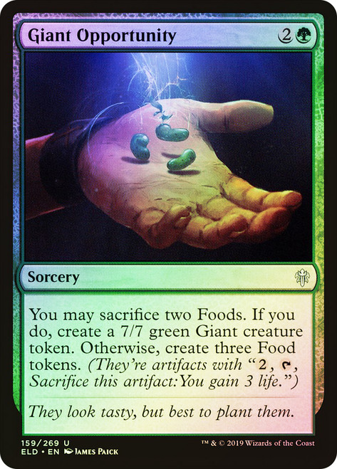 Giant Opportunity\nThrone of Eldraine\nSingle\nMagic The Gathering
