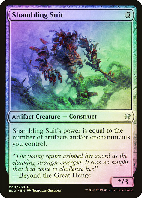 Shambling Suit\nThrone of Eldraine\nSingle\nMagic The Gathering