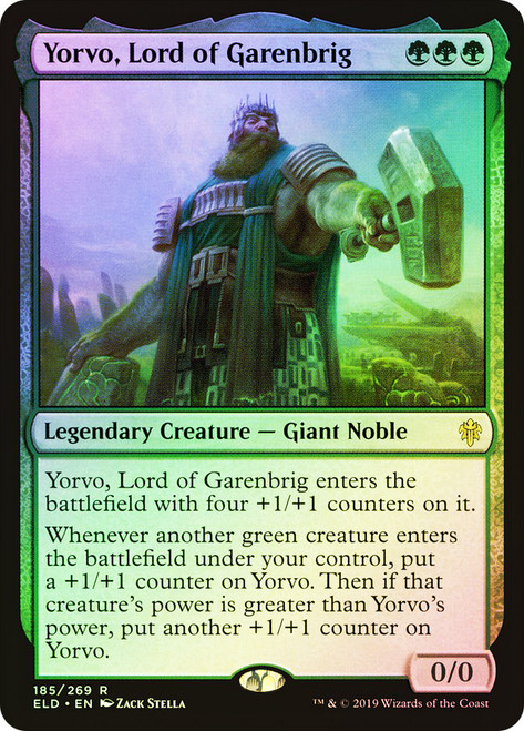 Yorvo, Lord of Garenbrig\nThrone of Eldraine\nSingle\nMagic The Gathering